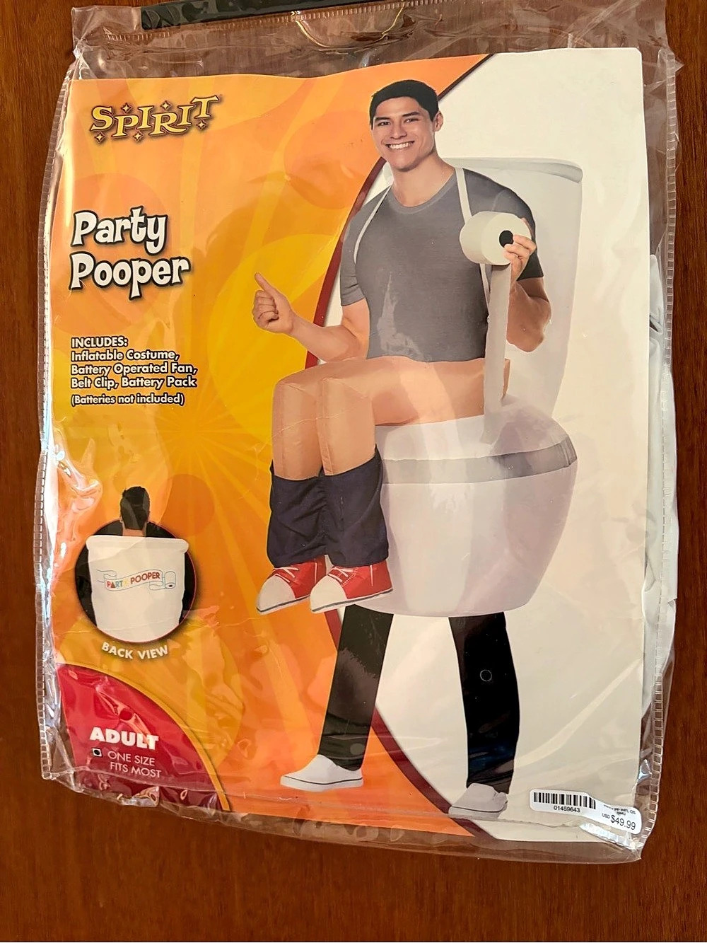 Spirit Halloween Adult Party Pooper Inflatable Costume